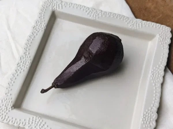 Hibiscus Poached Pears