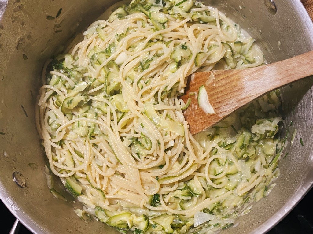 Slow-Cooked Courgette Pasta